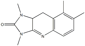 1,3,7,8-Tetramethyl-9,9a-dihydro-1H-imidazo[4,5-b]quinolin-2(3H)-one 结构式