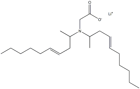 N,N-Di(4-decen-2-yl)glycine lithium salt Struktur