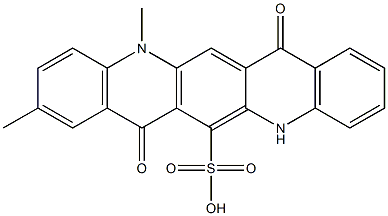 5,7,12,14-Tetrahydro-9,12-dimethyl-7,14-dioxoquino[2,3-b]acridine-6-sulfonic acid