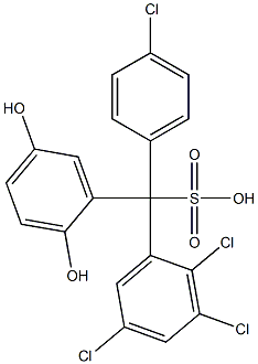 (4-Chlorophenyl)(2,3,5-trichlorophenyl)(2,5-dihydroxyphenyl)methanesulfonic acid|