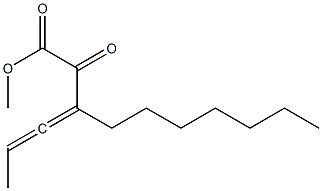 2-オキソ-3-ヘプチル-3,4-ヘキサジエン酸メチル 化学構造式