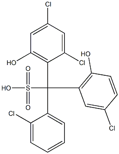 (2-Chlorophenyl)(3-chloro-6-hydroxyphenyl)(2,4-dichloro-6-hydroxyphenyl)methanesulfonic acid