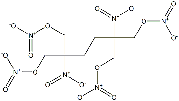 2,5-Bis(hydroxymethyl)-2,5-dinitrohexane-1,6-diol tetranitrate 结构式