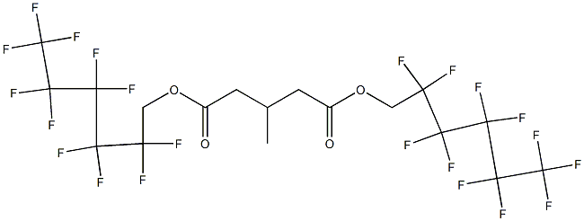 3-Methylpentanedioic acid bis(2,2,3,3,4,4,5,5,6,6,6-undecafluorohexyl) ester Structure