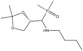 [(S)-(2,2-Dimethyl-1,3-dioxolan-4-yl)(butylamino)methyl]dimethylphosphine oxide Structure