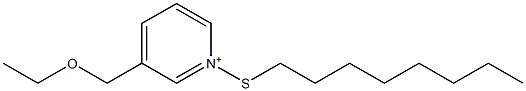 3-(Ethoxymethyl)-1-(octylthio)pyridinium Struktur