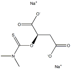 [R,(-)]-2-[(Dimethylthiocarbamoyl)oxy]succinic acid disodium salt 结构式