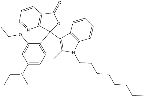 3-[4-(Diethylamino)-2-ethoxyphenyl]-3-(2-methyl-1-octyl-1H-indol-3-yl)-4-azaphthalide Structure