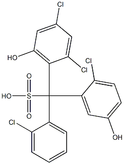 (2-Chlorophenyl)(2-chloro-5-hydroxyphenyl)(2,4-dichloro-6-hydroxyphenyl)methanesulfonic acid|