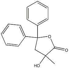 3-Hydroxy-3-methyl-5,5-diphenyl-4,5-dihydrofuran-2(3H)-one Structure