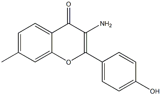  2-(4-Hydroxyphenyl)-3-amino-7-methyl-4H-1-benzopyran-4-one