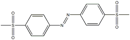 4,4'-Azobis(1-(methylsulfonyl)benzene) Structure