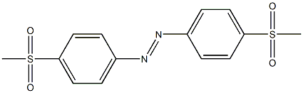 4,4'-Azobis(1-(methylsulfonyl)benzene) 结构式