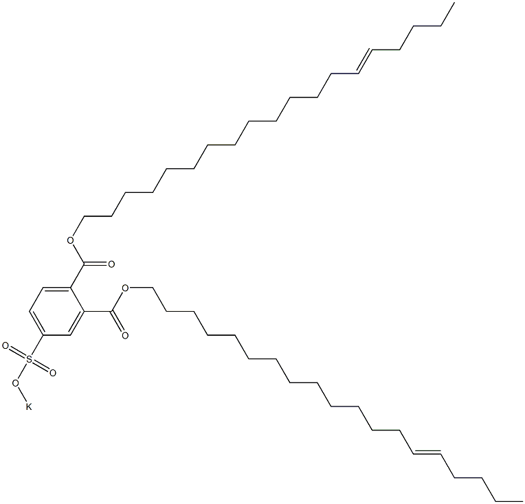 4-(Potassiosulfo)phthalic acid di(14-nonadecenyl) ester Structure