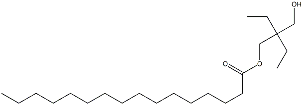 Palmitic acid 2-ethyl-2-(hydroxymethyl)butyl ester Structure