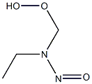 N-(ヒドロペルオキシメチル)-N-ニトロソエタンアミン 化学構造式