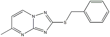 2-Benzylthio-5-methyl[1,2,4]triazolo[1,5-a]pyrimidine Structure