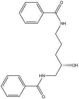 (+)-N,N'-[(S)-2-Hydroxypentamethylene]bisbenzamide,,结构式