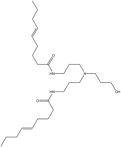 N,N'-[3-Hydroxypropyliminobis(3,1-propanediyl)]bis(5-nonenamide) Structure