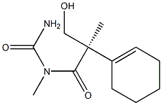 (-)-[(R)-3-ヒドロキシ-2-(1-シクロヘキセン-1-イル)-2-メチルプロパノイル]-1-メチル尿素 化学構造式