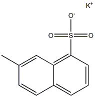 7-Methyl-1-naphthalenesulfonic acid potassium salt Structure