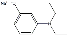 ナトリウム3-(ジエチルアミノ)フェノラート 化学構造式
