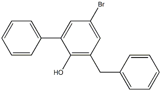 6-Benzyl-4-bromo-2-phenylphenol Structure