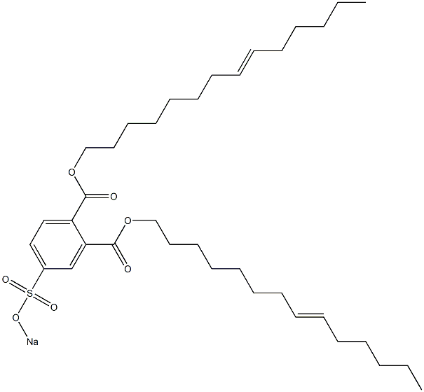 4-(Sodiosulfo)phthalic acid di(8-tetradecenyl) ester,,结构式