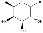 4-Amino-4,6-dideoxy-D-galactopyranose,,结构式