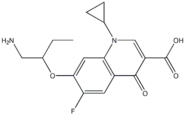  7-[1-(Aminomethyl)propoxy]-1-cyclopropyl-6-fluoro-1,4-dihydro-4-oxoquinoline-3-carboxylic acid