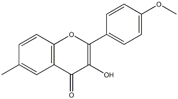 4'-Methoxy-6-methylflavonol 结构式