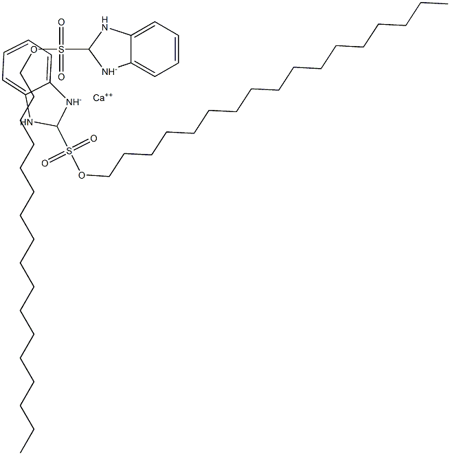 Bis(2,3-dihydro-2-heptadecyl-1H-benzimidazole-2-sulfonic acid)calcium salt