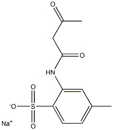2-(Acetoacetylamino)-4-methylbenzenesulfonic acid sodium salt Struktur
