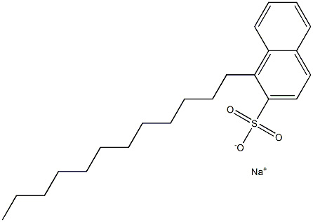 1-ドデシル-2-ナフタレンスルホン酸ナトリウム 化学構造式