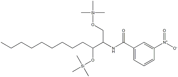 N-[1,3-ビス(トリメチルシリルオキシ)ドデカン-2-イル]-3-ニトロベンズアミド 化学構造式