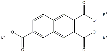 2,3,6-Naphthalenetricarboxylic acid tripotassium salt,,结构式