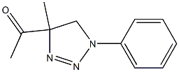 4,5-Dihydro-4-methyl-1-phenyl-4-acetyl-1H-1,2,3-triazole 结构式