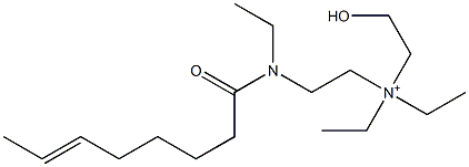 2-[N-Ethyl-N-(6-octenoyl)amino]-N,N-diethyl-N-(2-hydroxyethyl)ethanaminium,,结构式