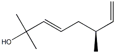 [S,(+)]-2,6-Dimethyl-3,7-octadiene-2-ol Structure