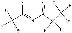 N-(2-ブロモ-1,2,2-トリフルオロエチリデン)ペンタフルオロプロパンアミド 化学構造式