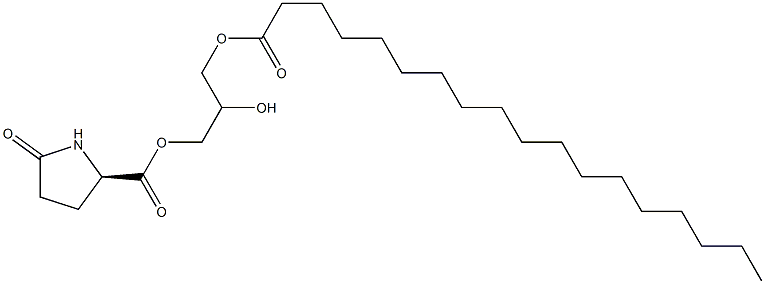 1-[(D-ピログルタモイル)オキシ]-2,3-プロパンジオール3-オクタデカノアート 化学構造式