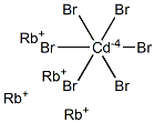 ヘキサブロモカドミウム酸ルビジウム 化学構造式