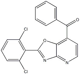 2-(2,6-Dichlorophenyl)-7-benzoyloxazolo[4,5-b]pyridine 结构式