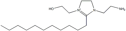 [1-(2-Aminoethyl)-4,5-dihydro-3-(2-hydroxyethyl)-2-undecyl-1H-imidazol]-3-ium,,结构式