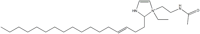 1-[2-(アセチルアミノ)エチル]-1-エチル-2-(3-ヘプタデセニル)-4-イミダゾリン-1-イウム 化学構造式