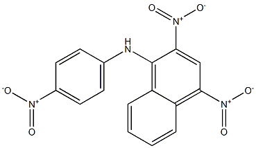 1-(4-ニトロフェニル)アミノ-2,4-ジニトロナフタレン 化学構造式