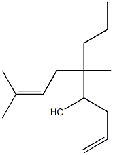 5,8-Dimethyl-5-propyl-1,7-nonadien-4-ol,,结构式