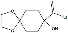 8-(1-クロロエテニル)-1,4-ジオキサスピロ[4.5]デカン-8-オール 化学構造式
