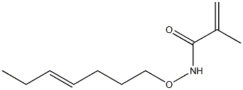 N-(4-Heptenyloxy)methacrylamide Struktur