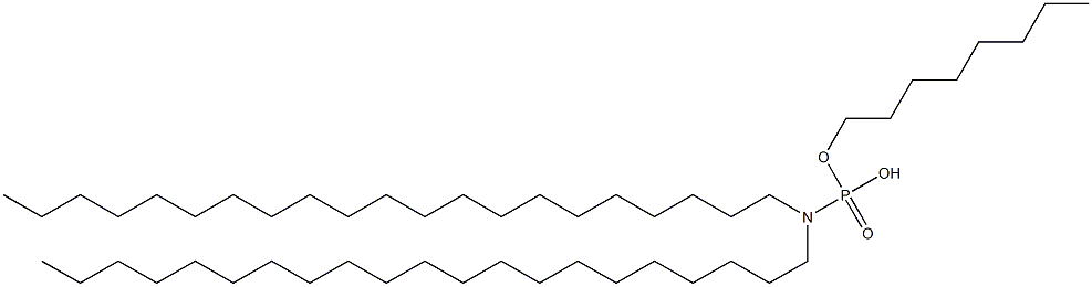 N,N-Dihenicosylamidophosphoric acid hydrogen octyl ester Structure